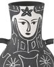 Currey & Company Saint-Paul-de-Vence Black/White Medium Vase-2