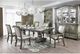 Furniture of America® Alpena 2-Piece Gray/Silver Arm Chair Set-1