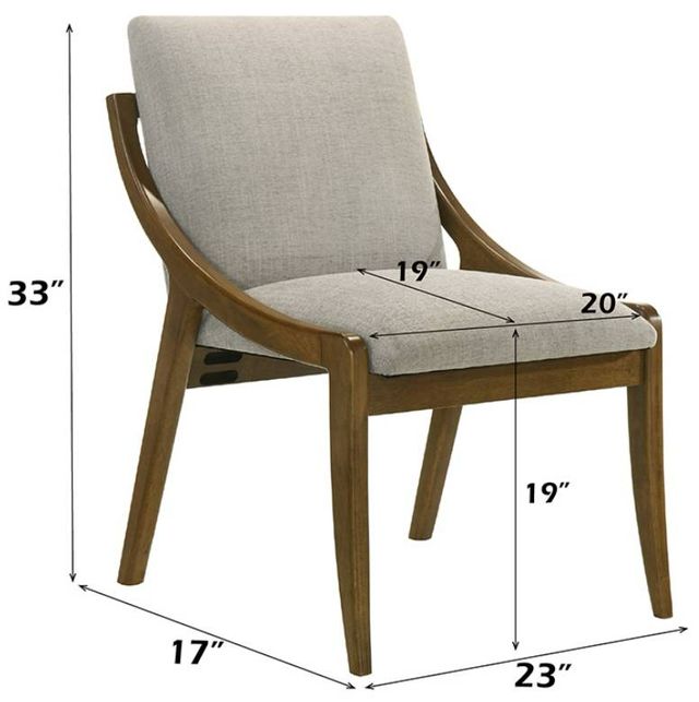 ACME Furniture Danzel 2-Piece Gray/Vintage Oak Side Chair Set-2