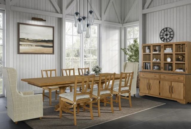 Bernards Tarrington Cashew Counter Slat Black Chair-1