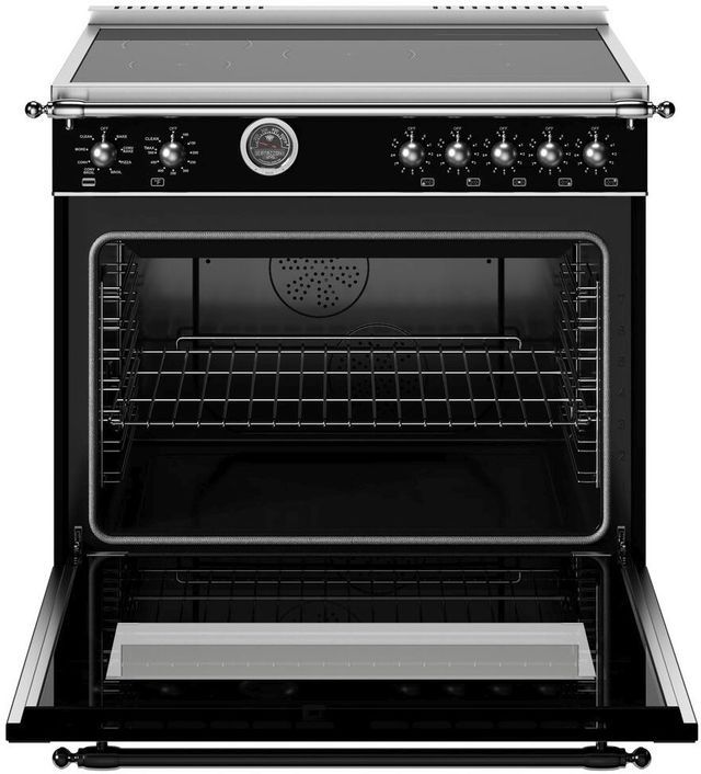 Bertazzoni Heritage Series 36" Nero Pro Style Induction Range-1