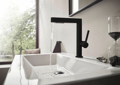 Hansgrohe Finoris Matte Black 9" Single-Hole Faucet with 2-Spray Pull-Out-2