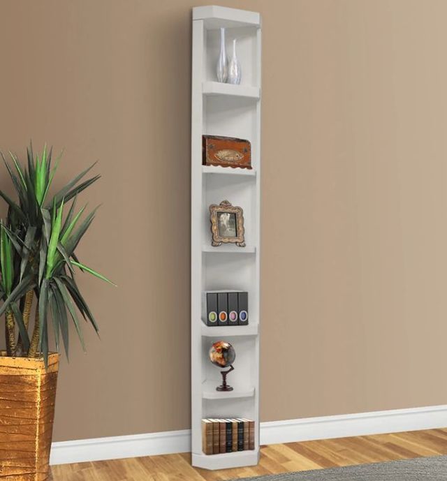 Parker House® Catalina Cottage White Outside Corner Bookcase-1