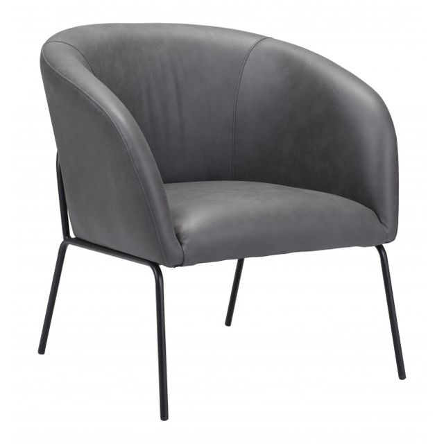 Zuo® Modern Quinten Vintage Gray Accent Chair-0