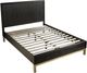 Modus Furniture Kentfield Black Drifted Oak Queen Platform Bed-4
