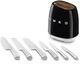 Smeg 50's Style Black Knife Block Set-3