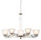 YHD Half Dome Satin Nickel 5-Light Chandelier-1