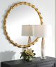 Uttermost® Nacala Gold Round Mirror-1
