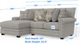 Jackson Furniture Livingston 2-Piece Linen Left Arm Facing Sectional and Chaise-5