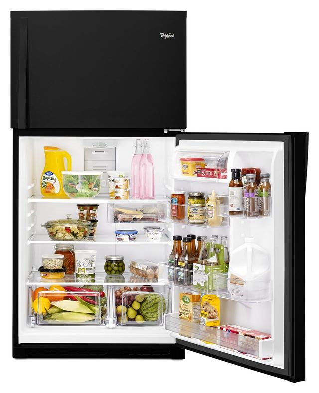 Whirlpool® 33 in. 21.3 Cu. Ft. Black Top Freezer Refrigerator-4