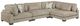 Homelegance® Tinley 4-Piece Brown L-Shape Sectional-0
