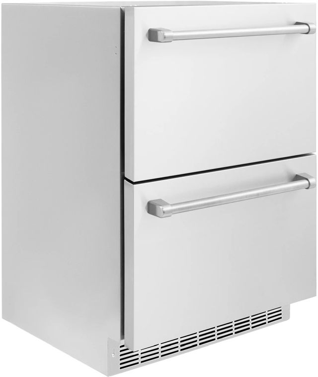 ZLINE Autograph Edition Touchstone 4.6 Cu. Ft. Stainless Steel Outdoor-Rated Refrigerator Drawers-2