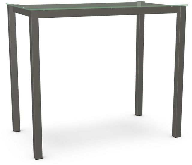 Amisco Customizable Harrison 42" Clear Glass Bar Table-0
