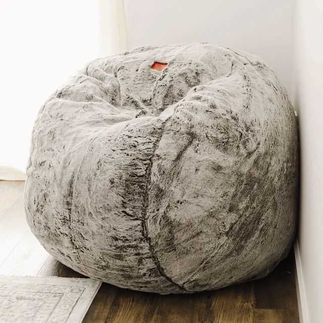 CordaRoy's® Original Chinchilla Faux Fur King Bean Bag Chair-3