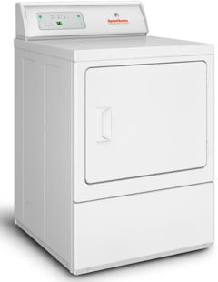 Speed Queen® Commercial 7.0 Cu. Ft. White Front Load Gas Dryer
