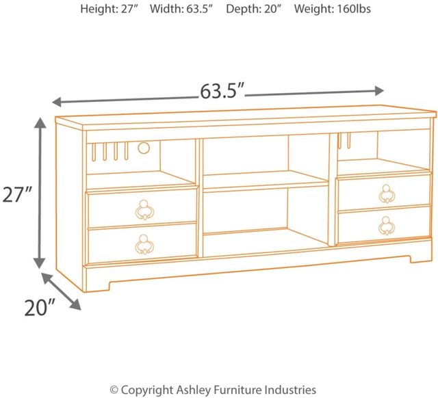 Signature Design by Ashley® Willowton Whitewash TV Stand-2