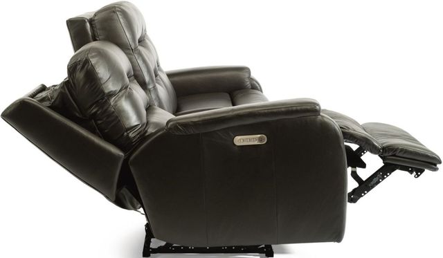 Flexsteel® Arlo Black Power Reclining Sofa With Power Headrests and Lumbar-3