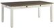 Homelegance® Granby Antique White Dining Table with Rosy Brown Top -0