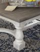 Signature Design by Ashley® Havalance Weathered Gray Coffee Table with Vintage White Base-2