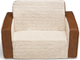 Delta Children Cozee Flip-Out Sherpa/Brown 2-in-1 Convertible Chair to Lounger-1