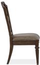Magnussen Home® Durango Willadeene Brown Dining Side Chair with Upholstered Seat-3