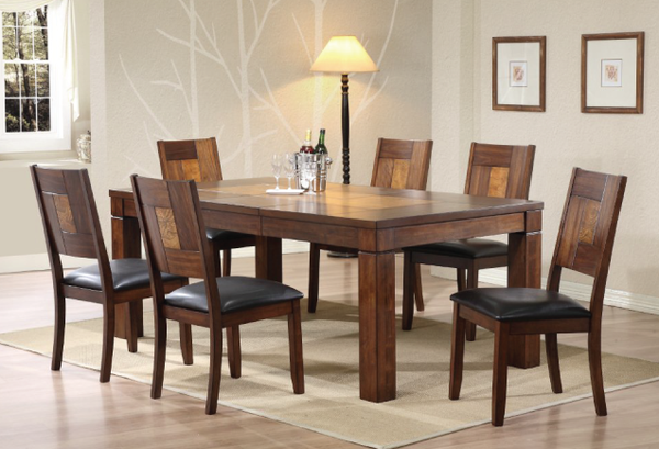 Allwood Furniture Group #104 Walnut & Ash 7 Piece Dining Set-0