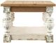 A & B Home Alcott Natural Coffee Table with Whitewash Base-3