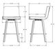 Tabouret de comptoir pivotant - Visconti Amisco-1