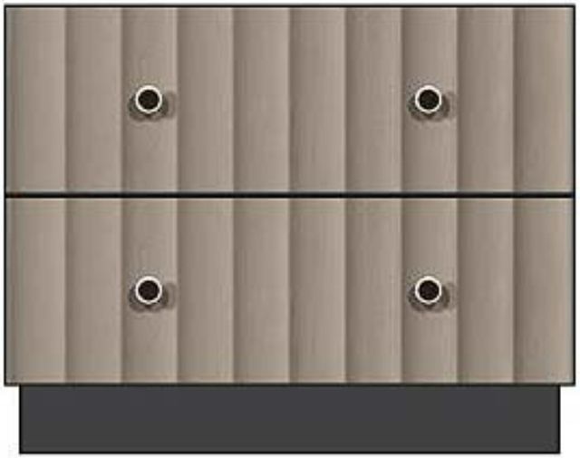 Country View Woodworking Customizable American Modern 2-Drawer Plinth Base Brown Maple Nightstand-0