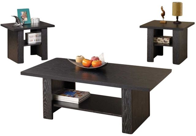 Coaster® Rodez 3-Piece Black Oak Occasional Table Set-0