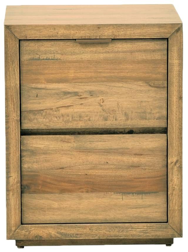Napa Furniture Design La Jolla Brown 2-Drawer Small Nightstand-1