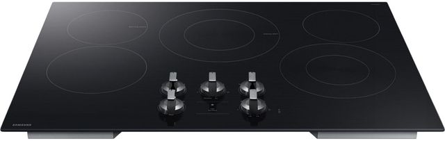 Samsung 36" Black Electric Cooktop with Illuminated Knobs-3