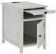 American Wholesale Furniture Claypool Whitewash Chairside Table-1