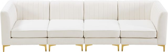 Meridian Furniture Alina 4-Piece Cream Modular Sectional Sofa-3