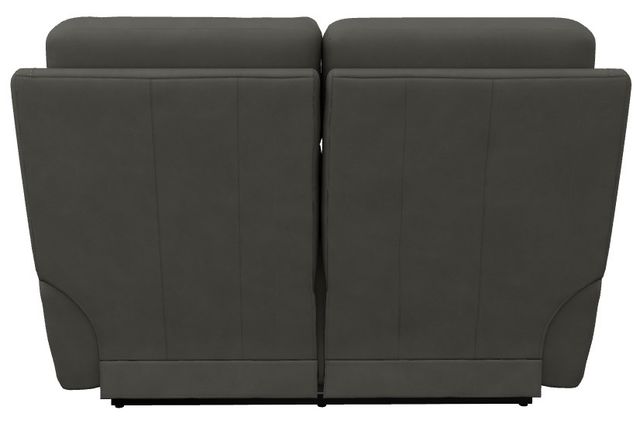 La-Z-Boy® Apollo Blue Grey Leather Power Reclining Loveseat with Headrest-3