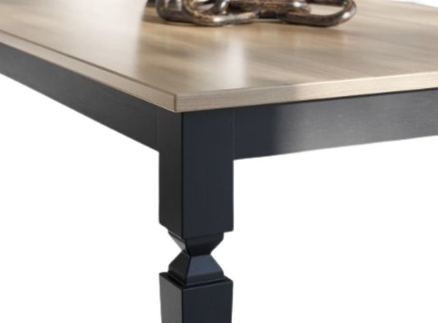 Signature Design by Ashley® Brenkerton Grayish Brown Rectangular Dining Table with Black Base-4