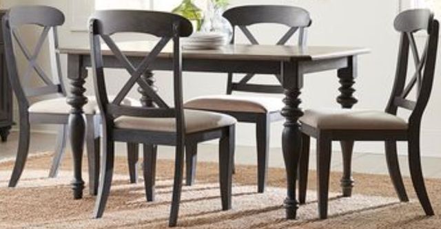 Liberty Furniture Ocean Isle 5-Piece Grey/Slate/Weathered Pine Dining Set-0