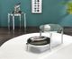 ACME Furniture Abbe Glass Coffee Table with Chrome Base-1