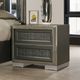 Furniture of America® Leyland Dark Gray Nightstand-2