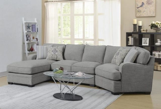 Emerald Home Analiese 3-Piece Gray Left-Arm Facing Sectional and Chaise-1