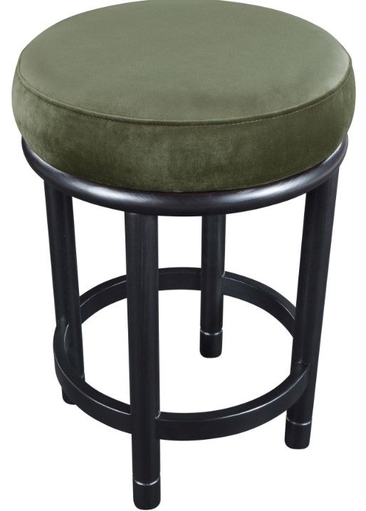 Meridian Furniture Monette Green/Black Upholstered Counter Stool-4