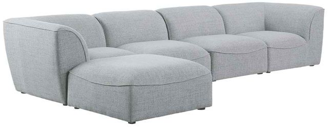 Meridian Furniture Miramar 5-Piece Grey Modular Sectional Set-0