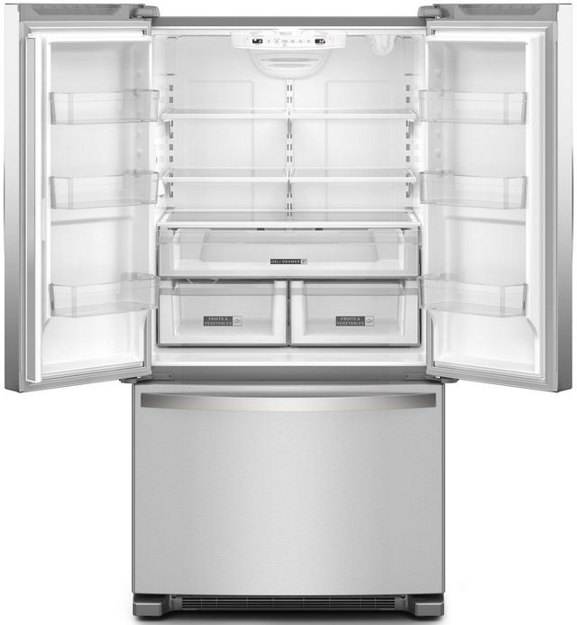 Whirlpool® 36 in. 25.2 Cu. Ft. Fingerprint Resistant Stainless Steel French Door Refrigerator-1
