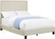 Elements International Erica Natural Upholstered Full Platform Bed-2