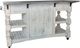 International Furniture Direct Stone Gray/Weathered White Kitchen Island-4