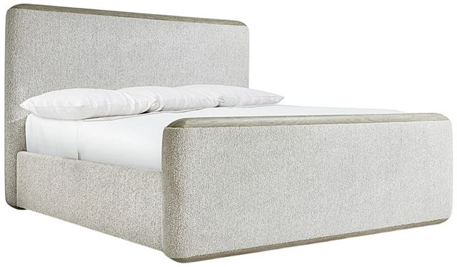 Bernhardt Arcadia Clay/Gray Queen Upholstered Panel Bed-0