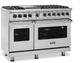 Viking® 5 Series 48" Stainless Steel Pro Style Dual Fuel Range-2