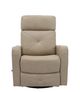 Man Wah Leather Ivory Swivel Glider Recliner-1