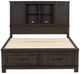 Liberty Furniture Thornwood Hills Rock Beaten Brown King Bookcase Bed-1