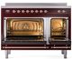 Ilve® Nostalgie II Series 48" Burgundy Pro Style Induction Range-1